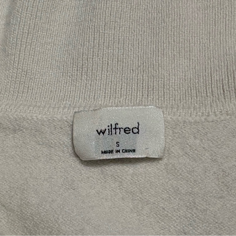 Wilfred Free Crop Merino Wool Polo V Neck Cream Sweater
Women's Size Small - Picture 3 of 7